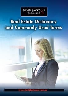 38 <br>Real Estate Dictionary and Commonly Used Terms